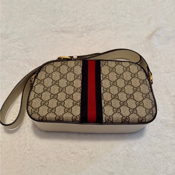 Gucci Ophidia Beige and Red Crossbody with Card Holder - Picture 3 of 5
